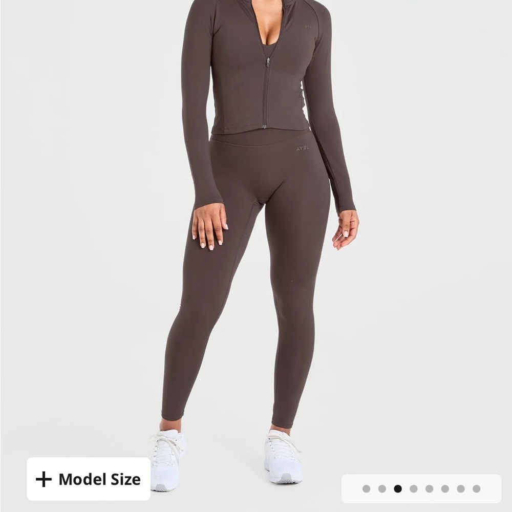 BUNDLE ONLY- AYBL Coffee Brown Staple Jacket and Leggings